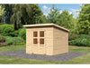 Karibu Gerätehaus Merseburg 6 natur 14 mm