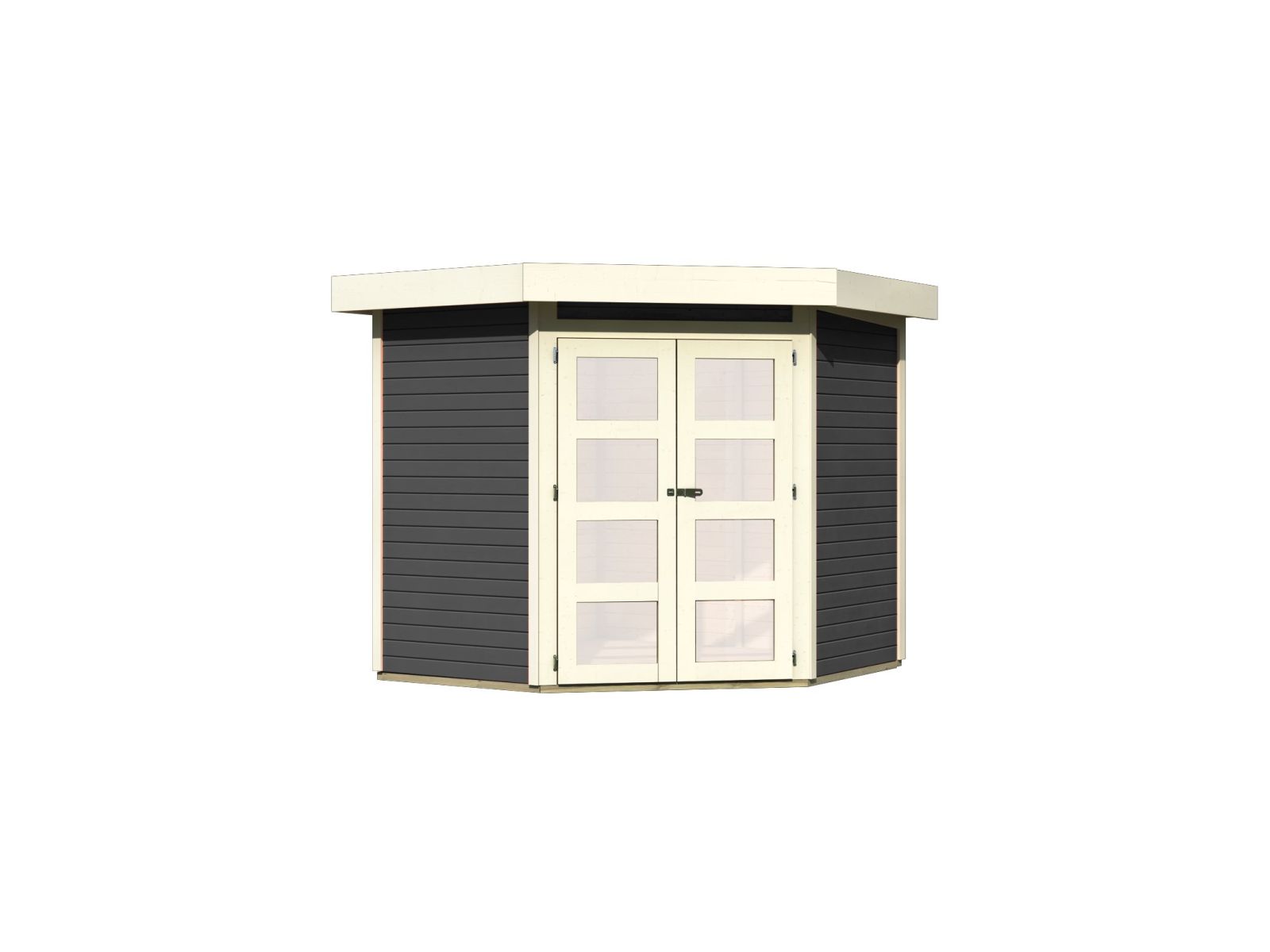 Karibu Gartenhaus Goldendorf 3 terragrau 19 mm