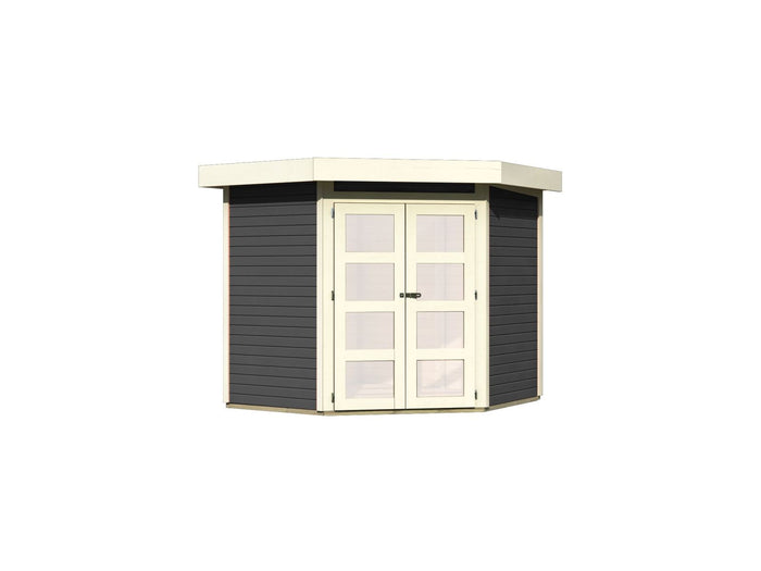 Karibu Gartenhaus Goldendorf 3 terragrau 19 mm