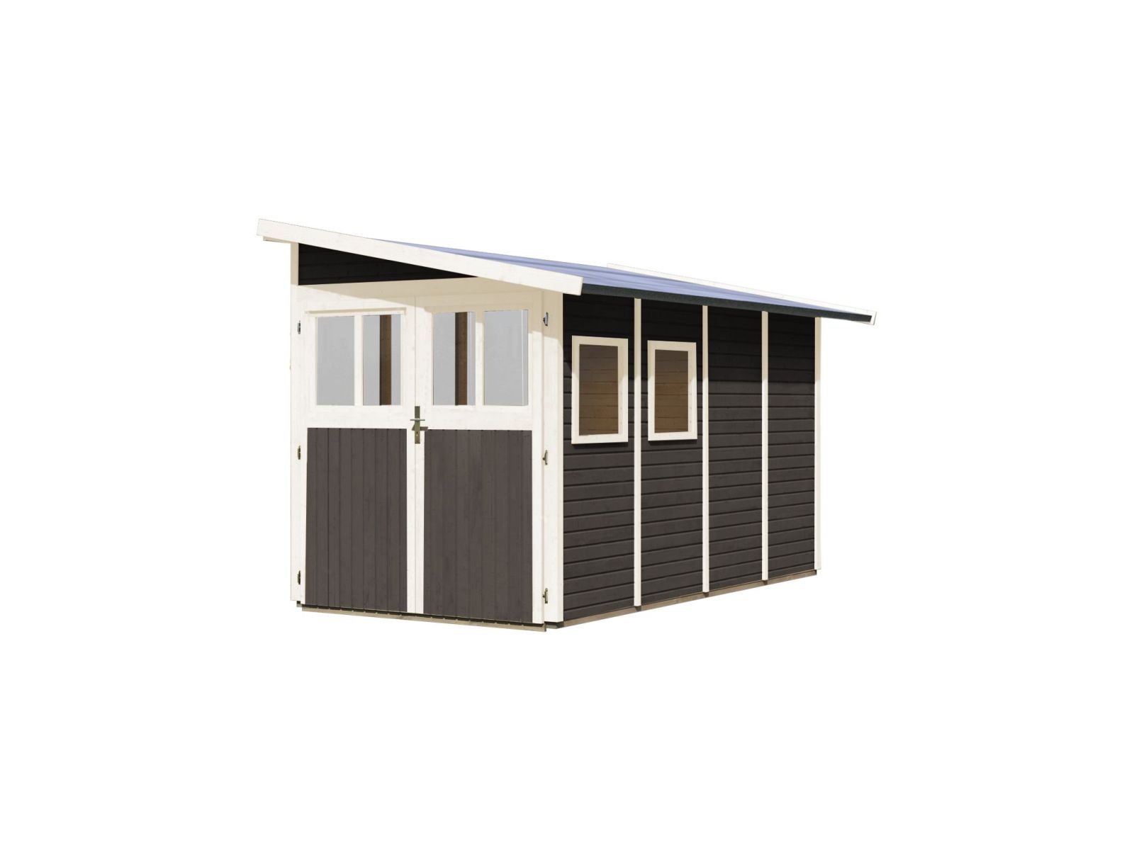 Karibu Gartenhaus Wandlitz 4 terragrau 19 mm