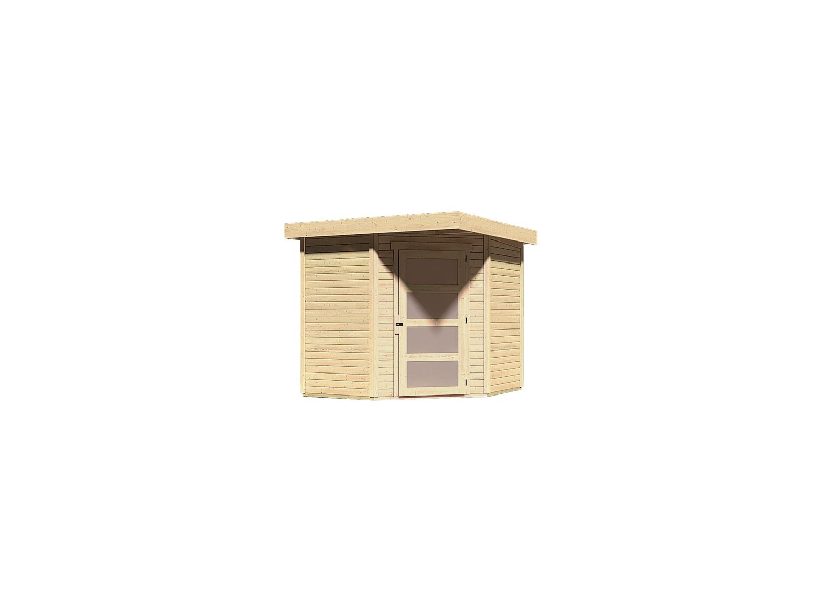 Karibu Gartenhaus Schwandorf 3 natur 19 mm