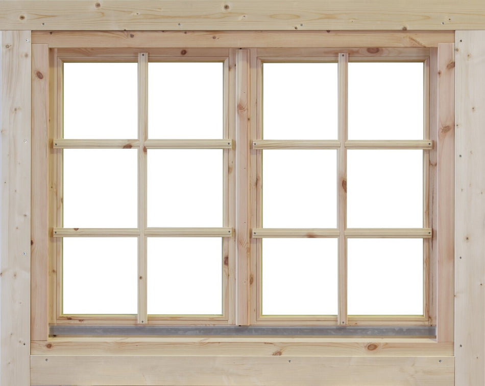 Wolff Finnhaus Doppelfenster Alina 40 Isoliert