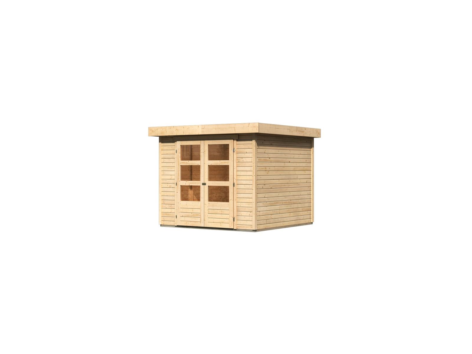 Karibu Gartenhaus Askola 3,5 natur 19 mm