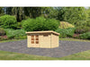 Karibu Gartenhaus Bastrup 8 natur