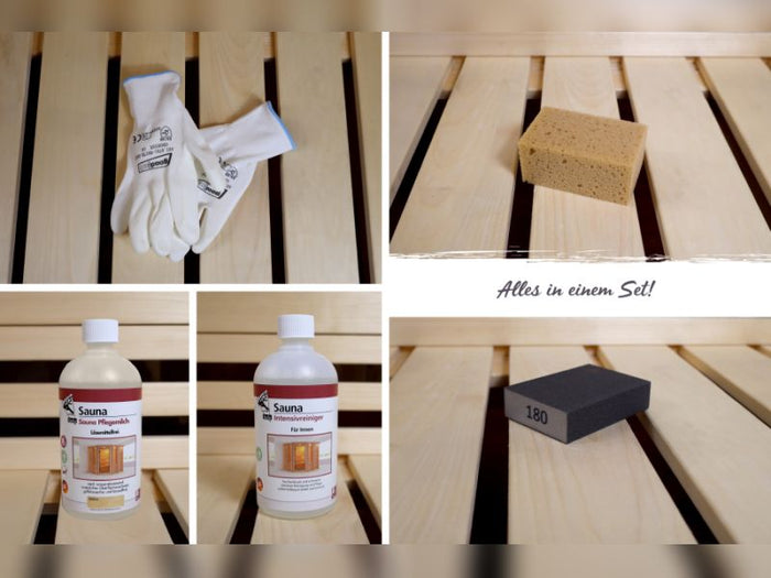Karibu Sauna Pflegebox für den Sauna-Innenbereich