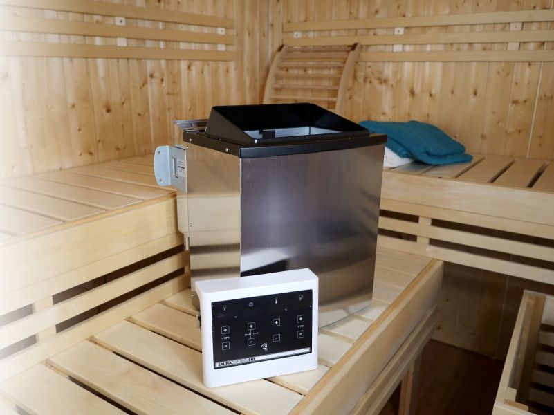 Karibu Bio-Kombiofen 9,0 kW externe Steuerung Easy und Steine