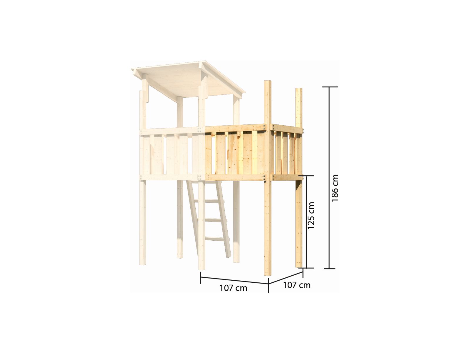 Karibu Anbau für Spielturm Lotti