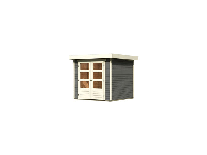 Karibu Gartenhaus Askola 2 terragrau 19 mm