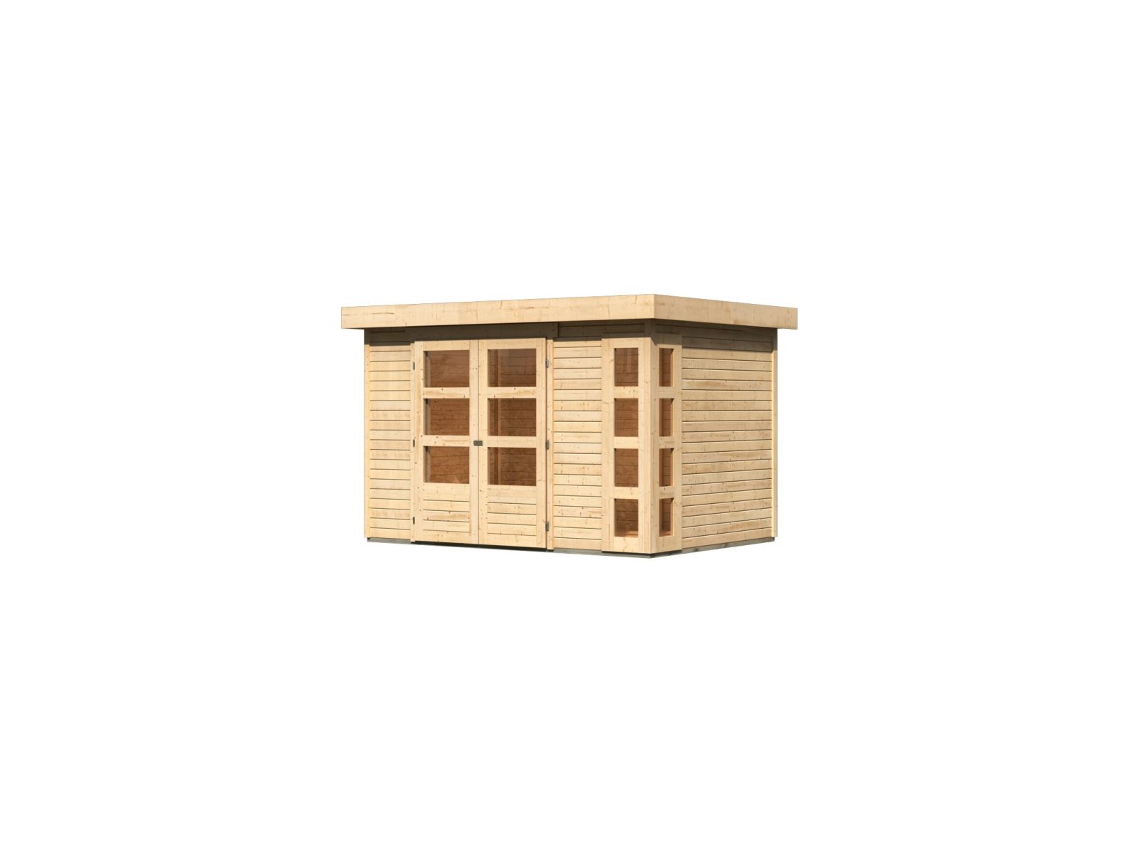 Karibu Gartenhaus Kerko 4 natur 19 mm
