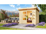 Karibu Gartenhaus Kandern 3 natur 28 mm