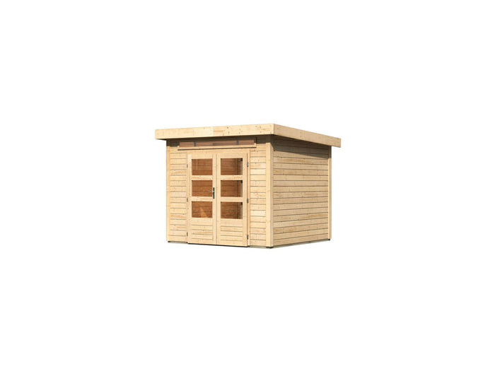 Karibu Gartenhaus Kandern 3 natur 28 mm