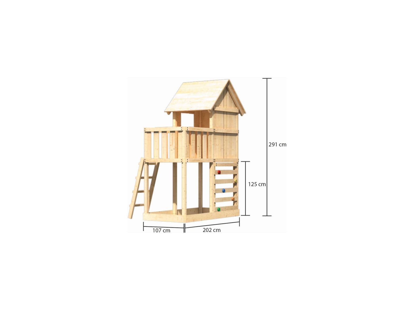 Karibu Stelzenhaus Frieda + Kletterwand
