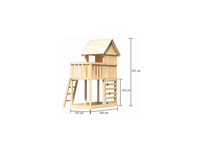 Karibu Stelzenhaus Frieda + Kletterwand