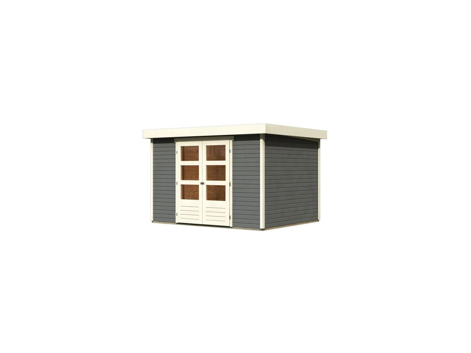 Karibu Gartenhaus Askola 5 terragrau 19 mm