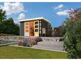 Karibu Gartenhaus Askola 6 terragrau 19 mm