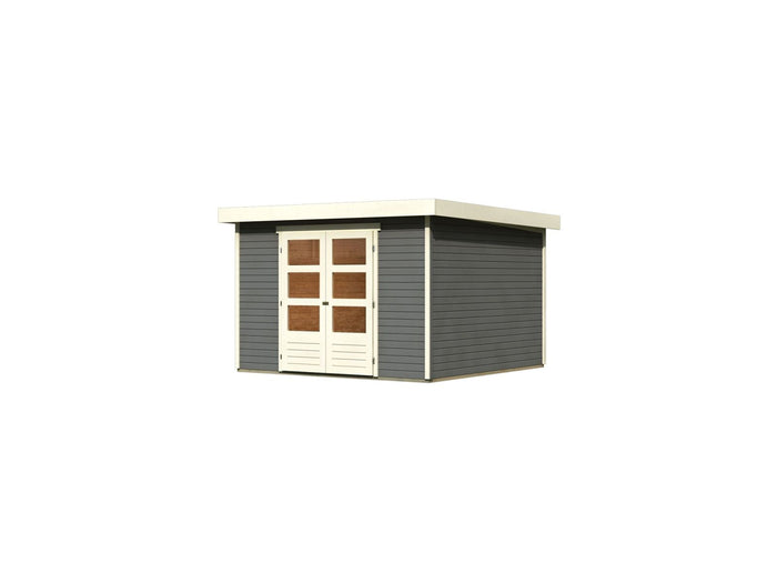 Karibu Gartenhaus Askola 6 terragrau 19 mm