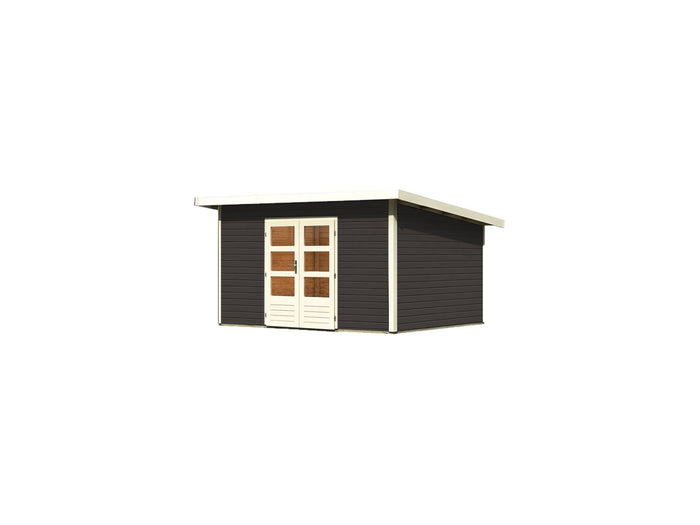 Karibu Gartenhaus Northeim 4 terragrau 38 mm