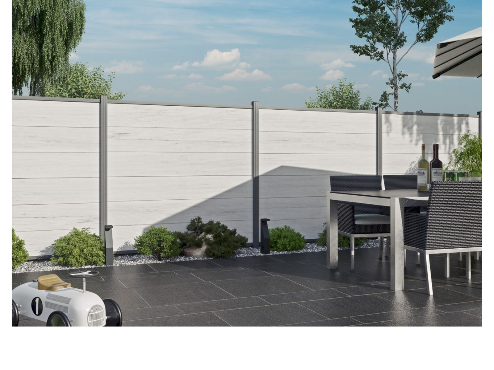 Tetzner & Jentzsch Aluminium-Abschlussleisten Start & Abschluss Set, Anthrazit