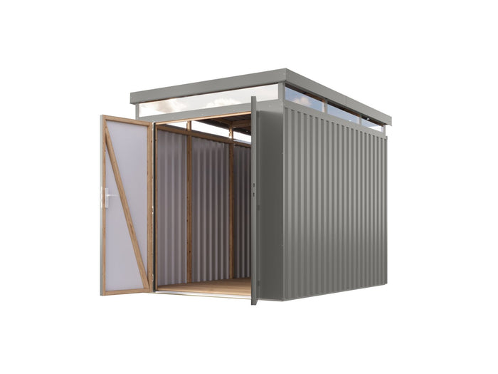 Karibu Metallhaus Aurum 2,5 in Graualuminium