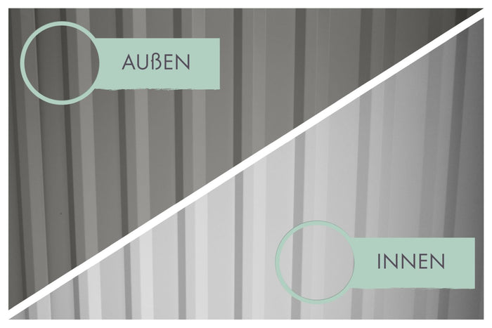 Karibu Metallhaus Aurum 3 in Graualuminium, inkl. Anbaudach 2 m