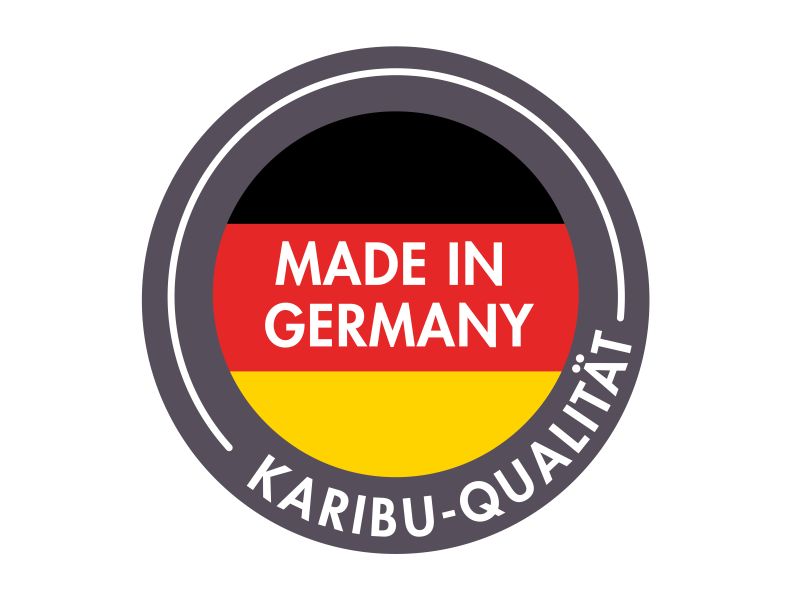 Karibu Blockbohlengarage 40 mm natur