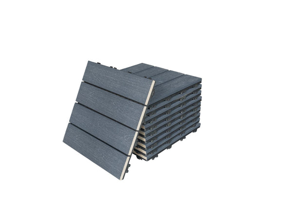Bodenfliesen-Set Paket für WPC Gartenhaus Lignum 2420