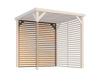 Karibu Cubeco Pavillon Lamellenwand natur