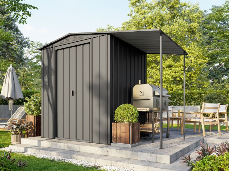 Globel Gartenmanager Dream 65, Anthrazit, inkl. Schleppdach