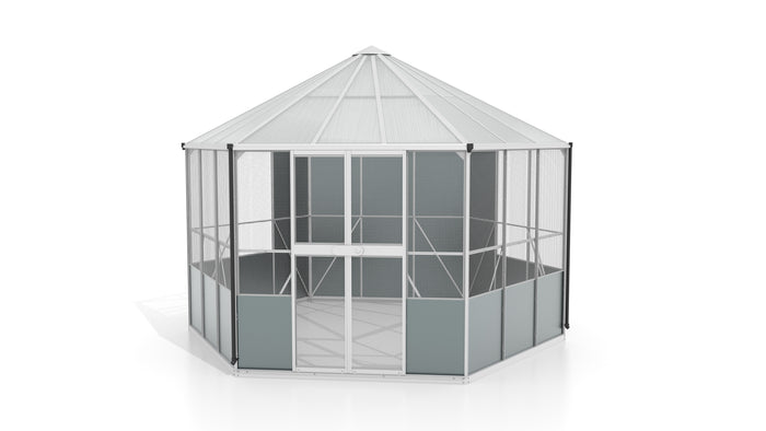 Vitavia Vogelvoliere Circus 9000 Alu, inkl. Fundament