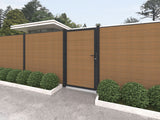 Linholm Zauntor Castello Teak, 100 x 180 cm