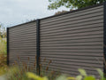 Linholm WPC Zaun Modena (Erweiterungs-Set) - Silver Gray, 184 x 190 cm, zum Einbetonieren