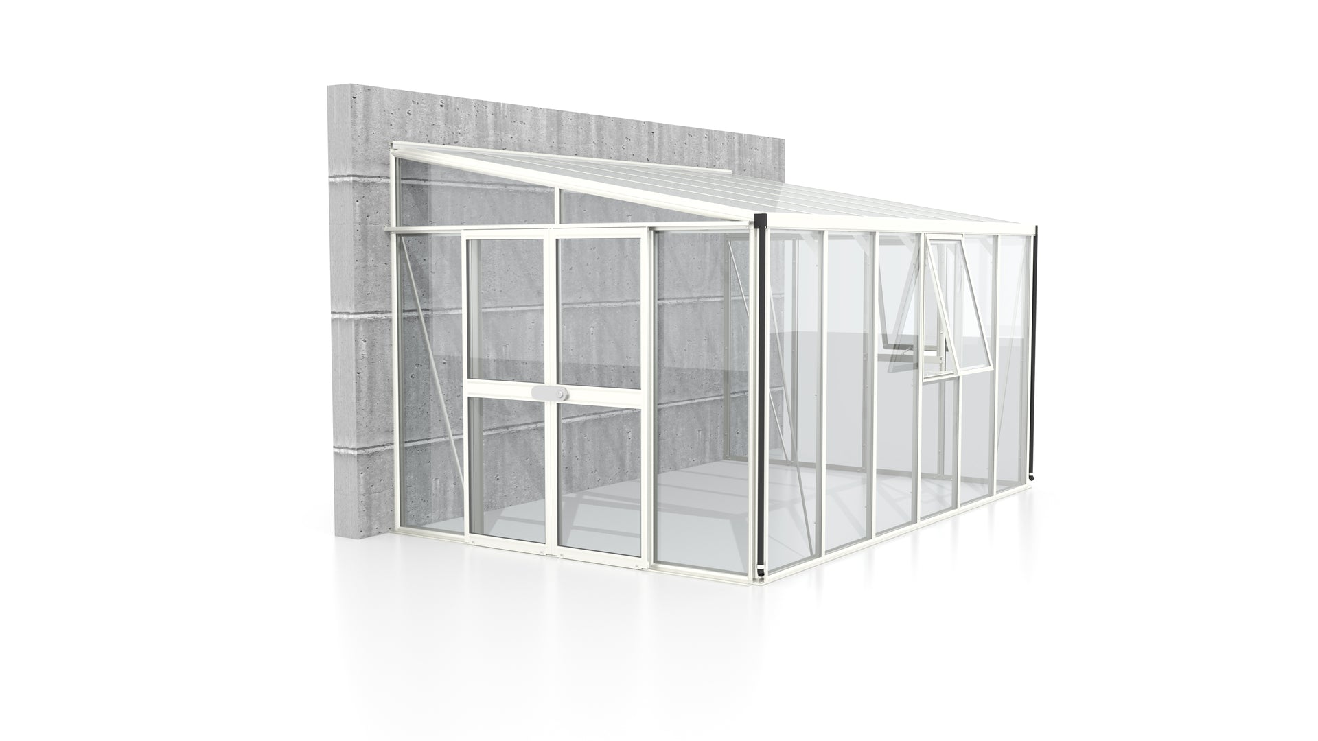 Vitavia Gewächshaus Athena 10200 ESG/HKP, Weiss