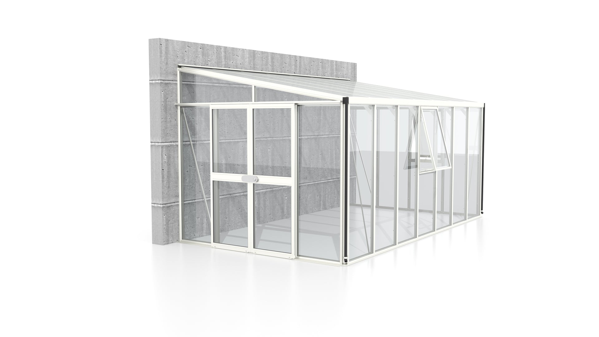 Vitavia Gewächshaus Athena 11900 ESG/HKP, Weiss
