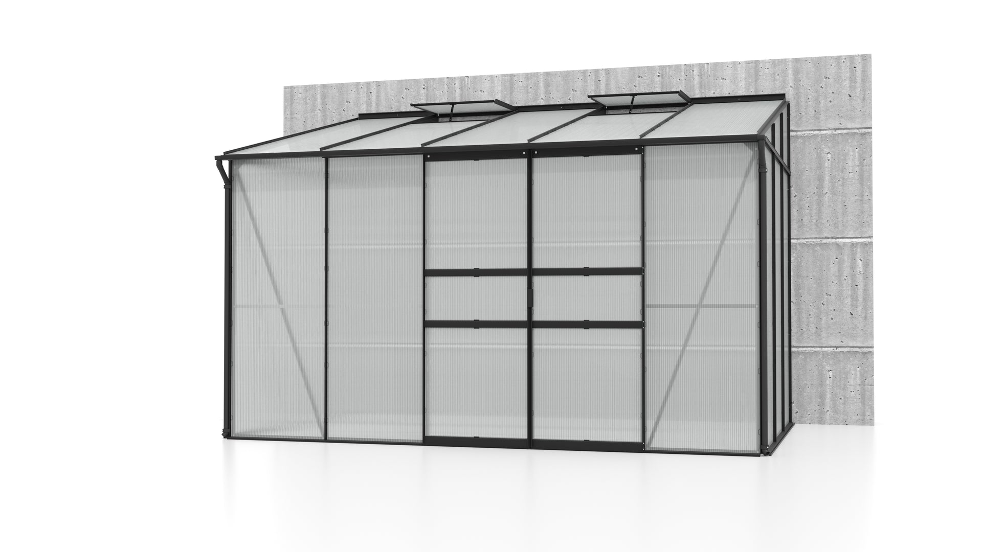 Vitavia Gewächshaus Ida 6500 HKP 6 mm, Schwarz