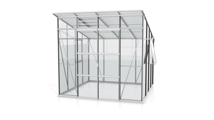 Vitavia Gewächshaus Playa 7600 Alu, ESG 3mm/HKP 6mm, inkl. Stahlfundament