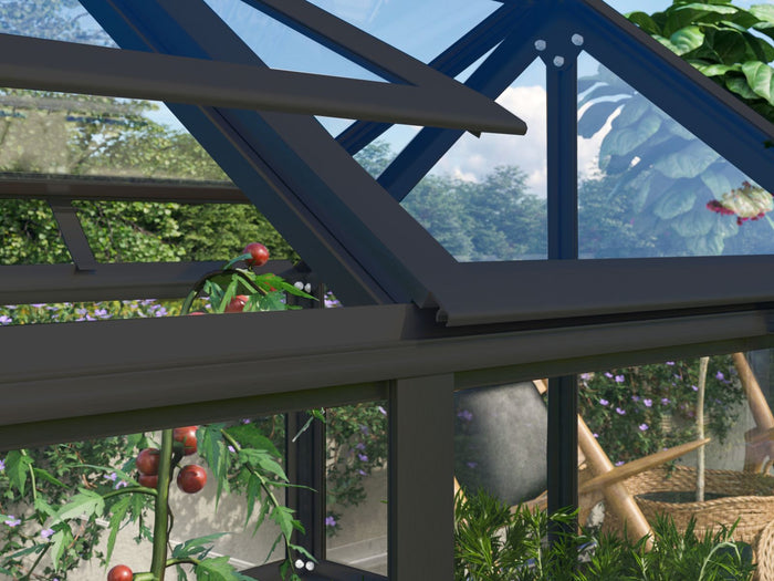 Vitavia Hochfrühbeet Gamma, Granit/Schwarz, ESG 3mm