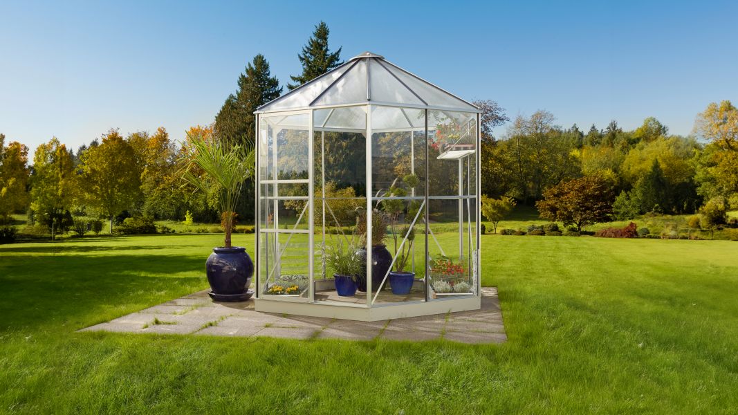 Vitavia Gewächshaus Hera 4500 ESG/HKP, Alu, inkl. Fundament