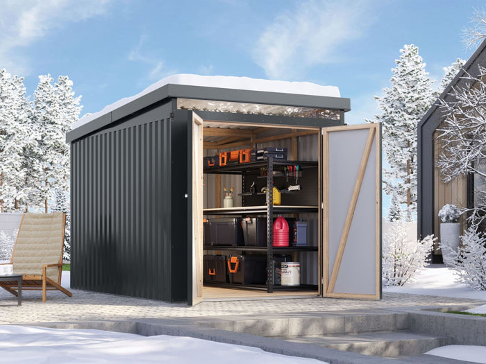 Karibu Metallgerätehaus Iridium 2,5 in Anthrazit