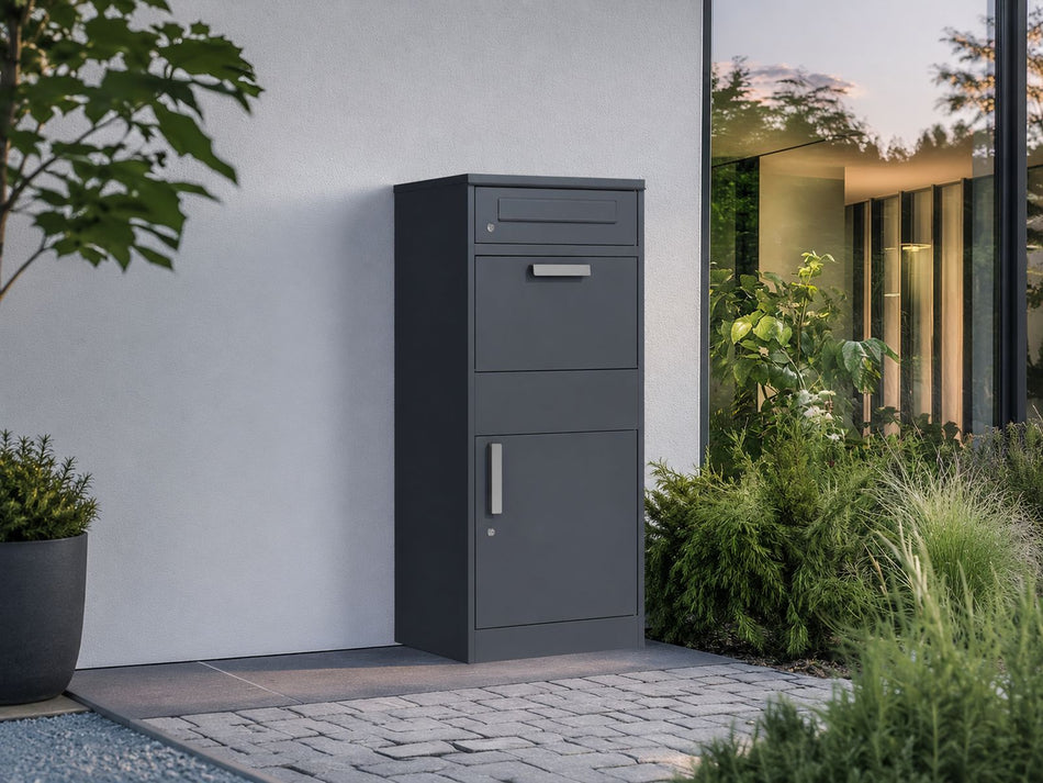 Norlinio Paketbox Port, Anthrazit, abschließbar