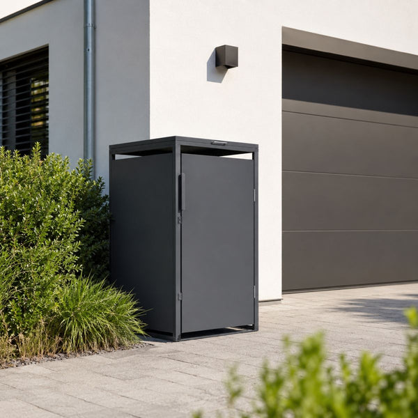 Norlinio Mülltonnenbox Vario, Anthrazit, für 1 Tonne