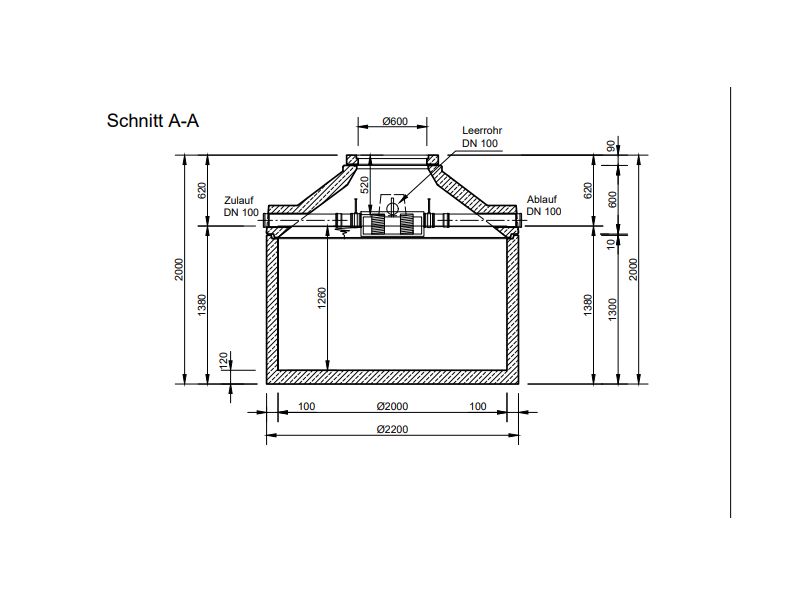 Mall Betonzisterne Family 3900 Liter, begehbar, mit Patronenfilter