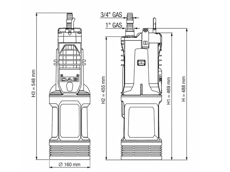 Roth Tauchpumpe für Rund-/ und Flachtank