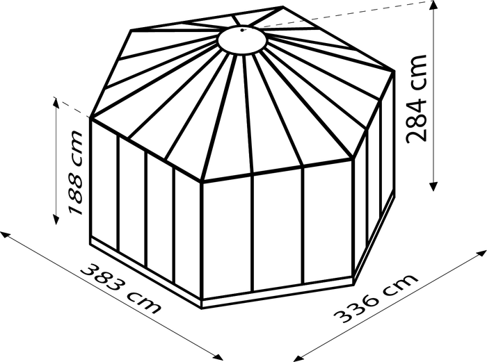 Vitavia Vogelvoliere Circus 9000 Alu, inkl. Fundament