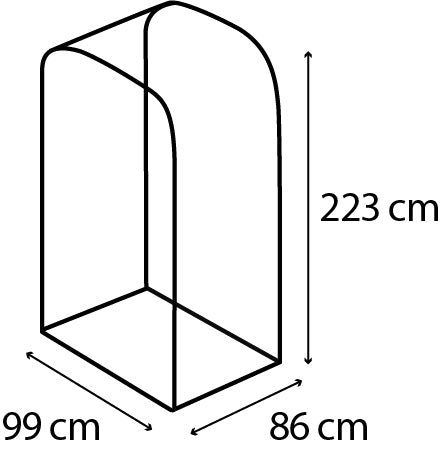 Vitavia Kaminholzregal Ardor 858, hoch, blank