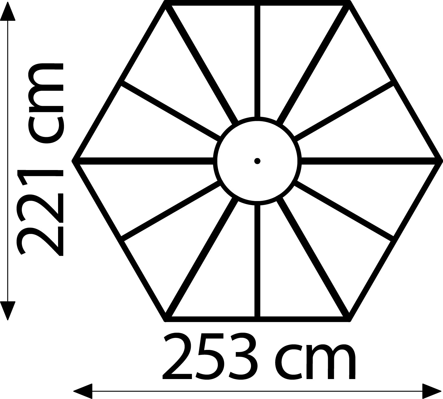 Vitavia Gewächshaus Hera 4500 ESG/HKP, Alu, inkl. Fundament