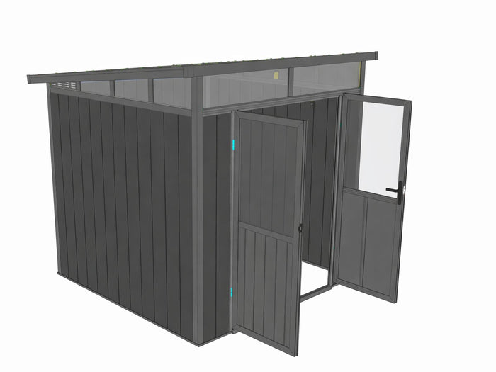 Linholm WPC Gartenhaus Skagen 2222 mit Oberlichtfenster