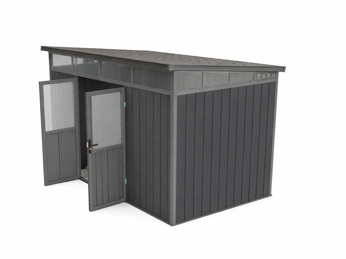 Linholm WPC Gartenhaus Skagen 2822 mit Oberlichtfenster