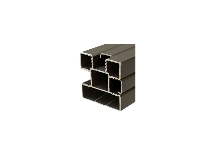 T & J Aluminium-Steckzaunpfosten, Breite 6,8 cm | Höhe 180 cm, Anthrazit - Hinweis: Pro Element werden 2 Stück benötigt!