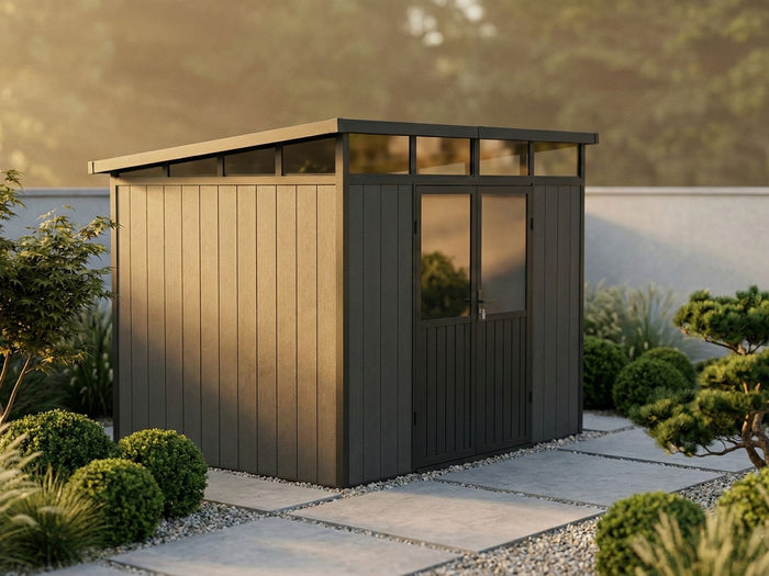 WPC Gartenhaus Skagen 2822 mit Oberlichtfenster