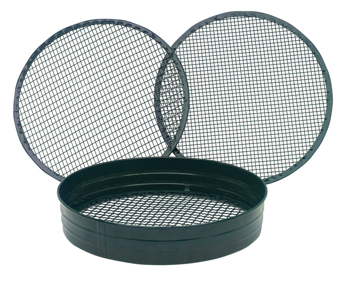 Vitavia Gewächshaus-SET Palma 3250 ESG/HKP schwarz, inkl. Hochbeet Linus IN-OUT, inkl. Mäusegitter für Hochbeete und Metallsieb-Set